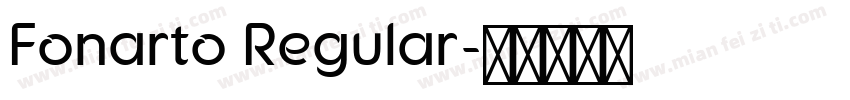 Fonarto Regular字体转换
